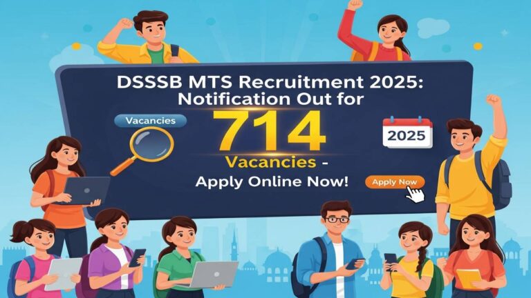DSSSB MTS Recruitment 2025