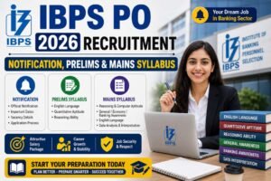 IBPS PO 2026 Recruitment: Notification, Prelims & Mains Syllabus, Salary & Cutoff Trends