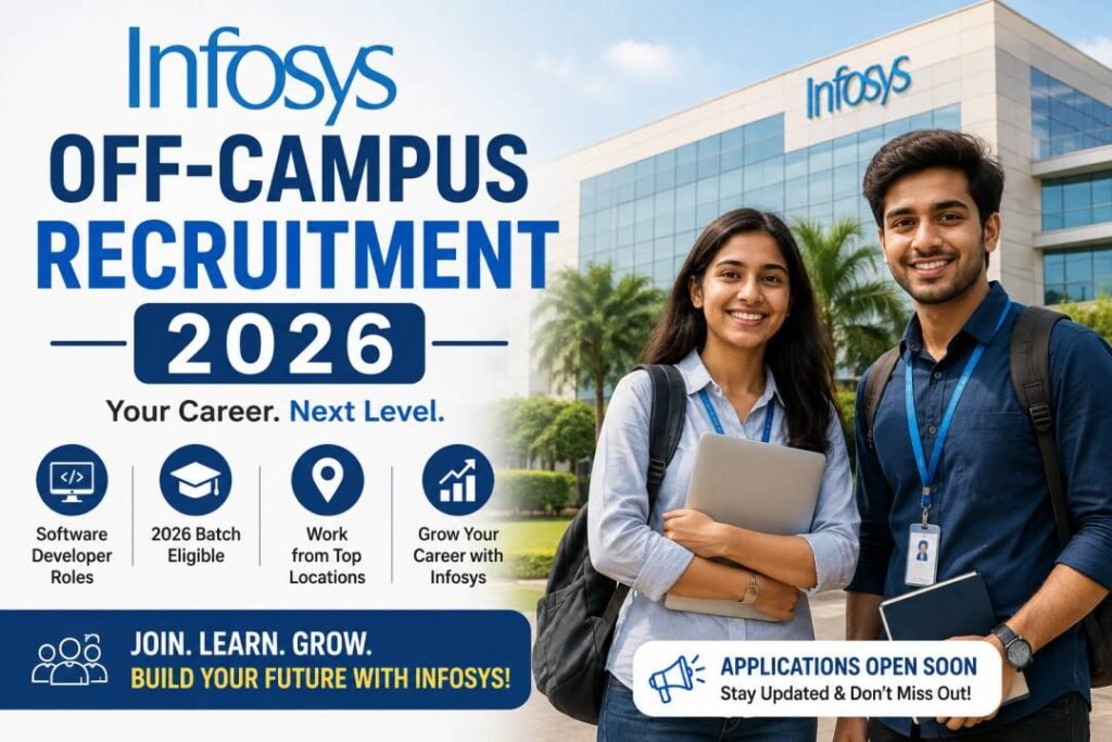 Infosys Off-Campus Recruitment 2026